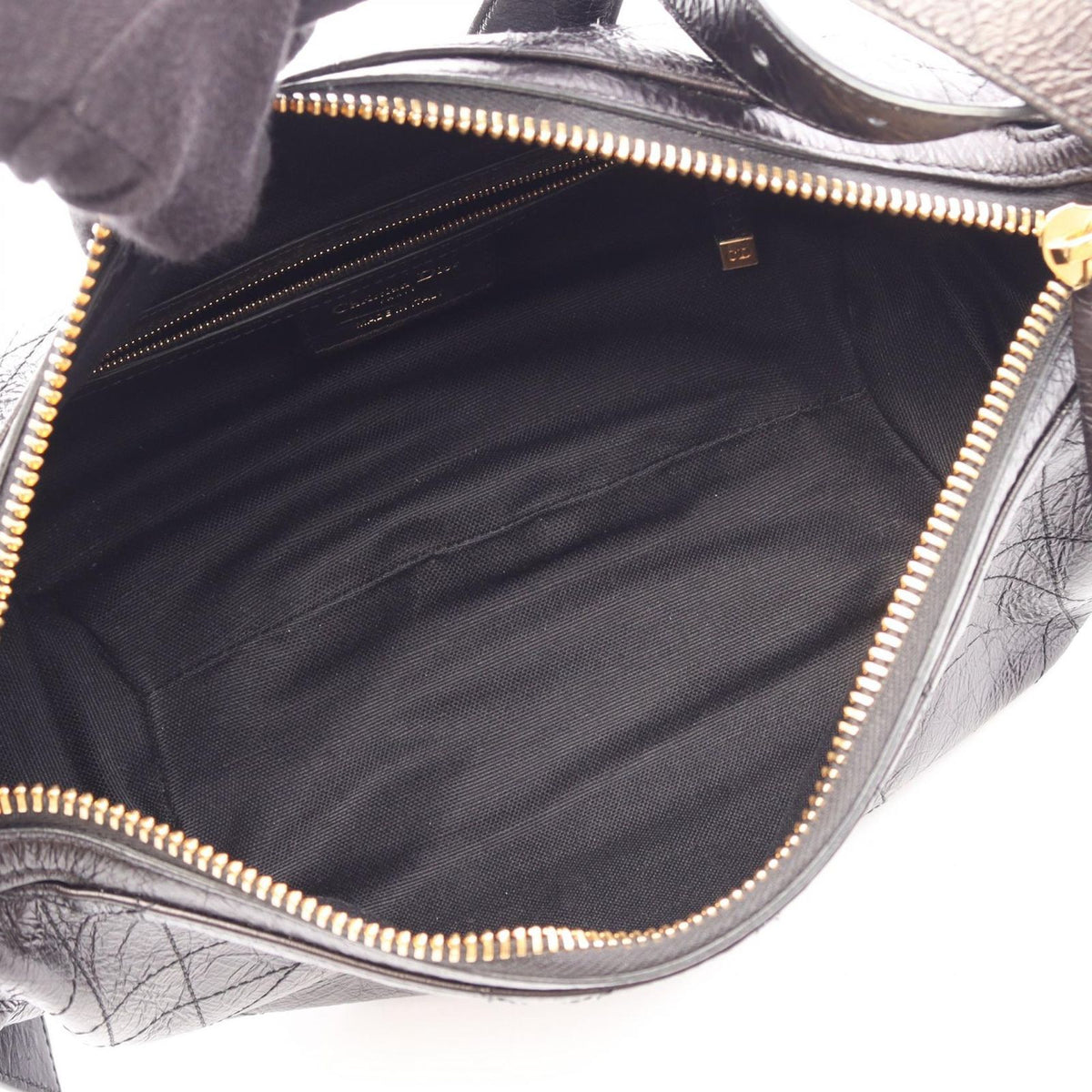 Dior Shoulder Bag D-journey Small Flat Macro Cannage Black — view 3