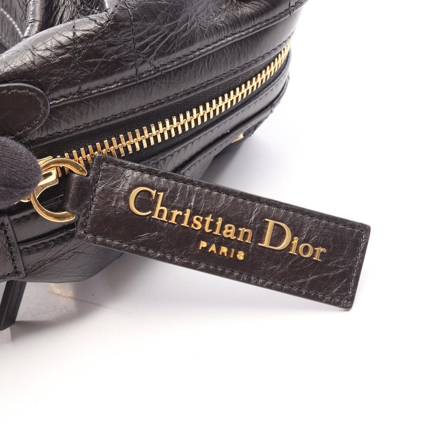Dior Shoulder Bag D-journey Small Flat Macro Cannage Black — view 7