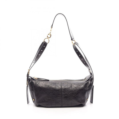 Dior Shoulder Bag D-journey Small Flat Macro Cannage Black