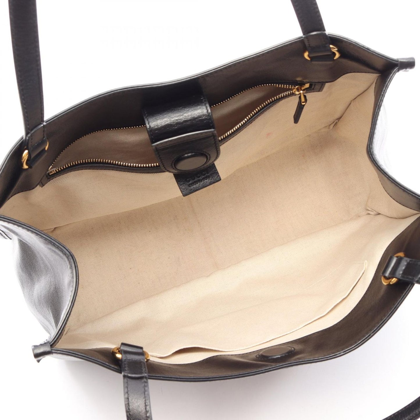 Gucci Tote Bag Horsebit Black Leather — view 3
