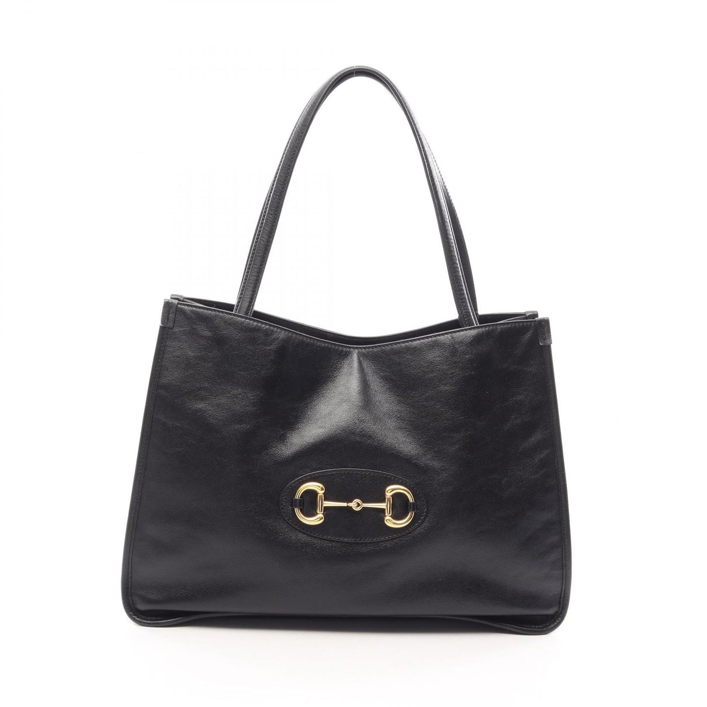 Gucci Tote Bag Horsebit Black Leather