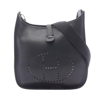 Hermes Shoulder Bag Evelyne 2 GM Black Leather