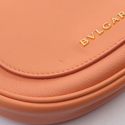 Bvlgari Shoulder Bag Serpenti Ellipse Small 2-Way Salmon Pink Leather — view 7