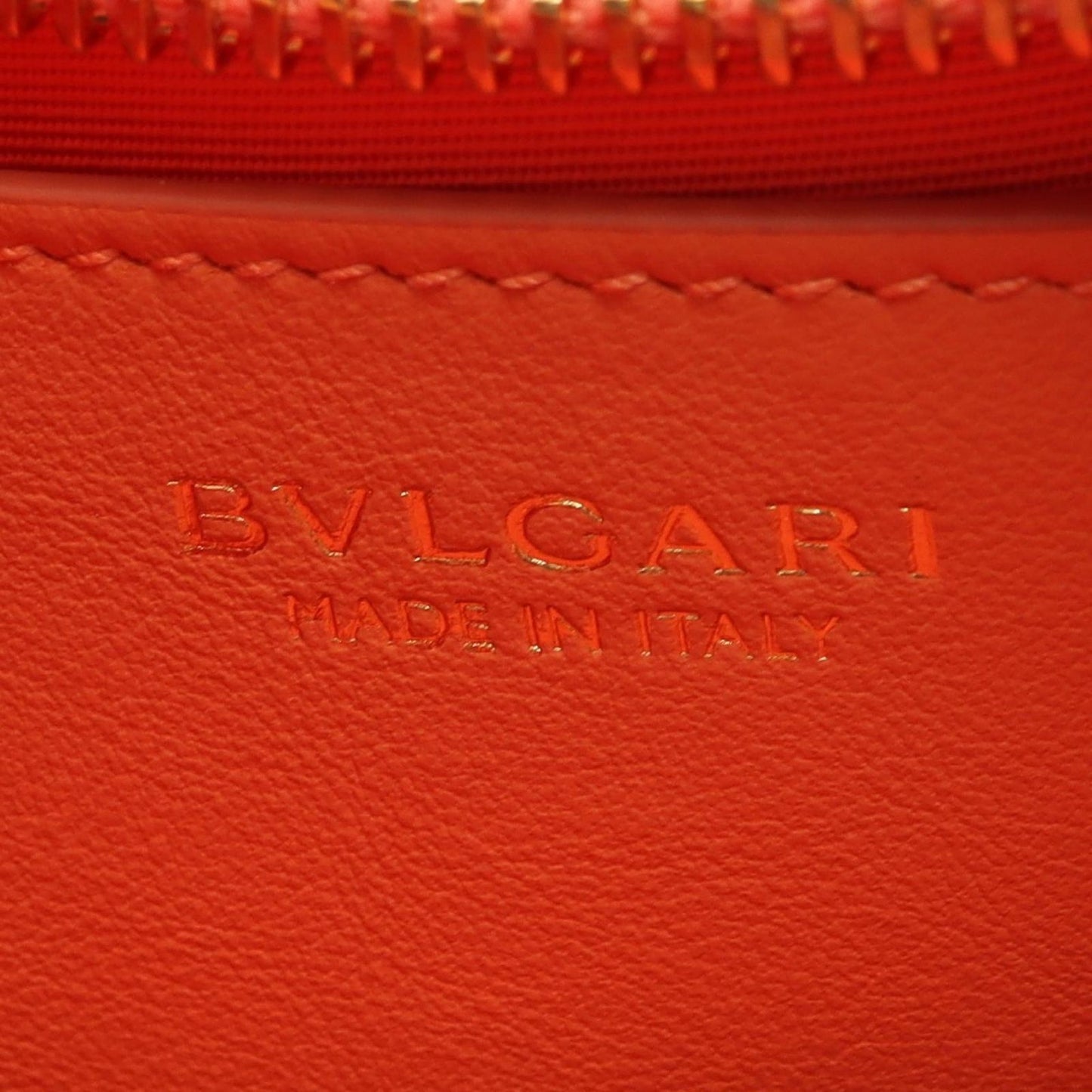 Bvlgari Shoulder Bag Serpenti Ellipse Small 2-Way Salmon Pink Leather — view 4