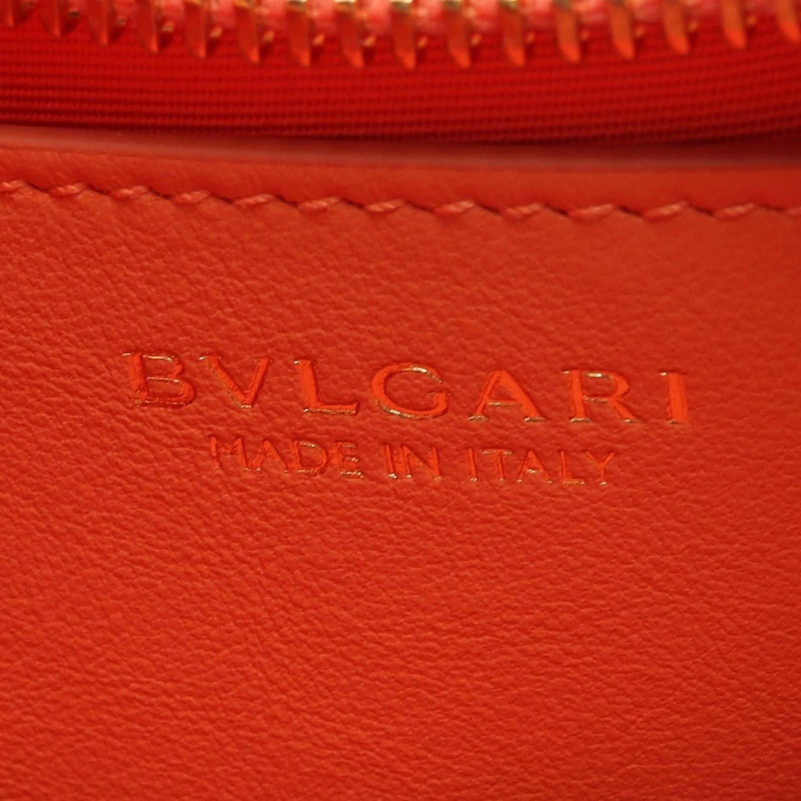 Bvlgari Shoulder Bag Serpenti Ellipse Small 2-Way Salmon Pink Leather — view 4