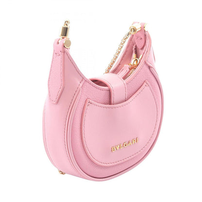 Bvlgari Shoulder Bag Serpenti Ellipse Micro Pink Leather — view 2