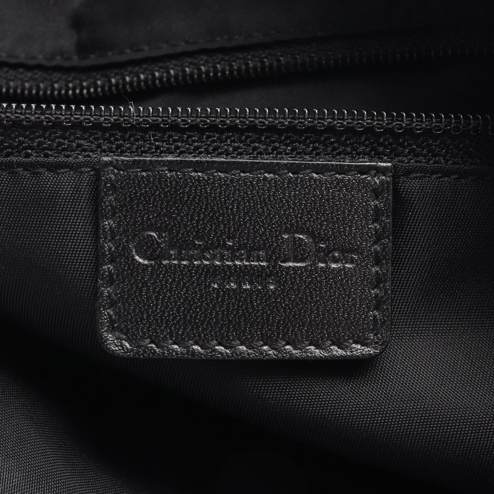 Dior Shoulder Bag Street Chic Trotter Black Canvas Leather Oneshoulder — view 4
