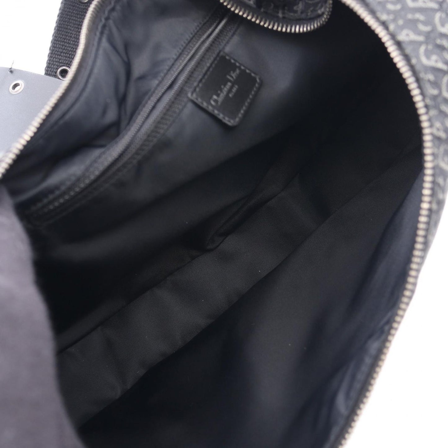 Dior Shoulder Bag Street Chic Trotter Black Canvas Leather Oneshoulder — view 3
