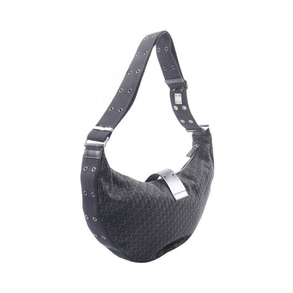Dior Shoulder Bag Street Chic Trotter Black Canvas Leather Oneshoulder — view 2