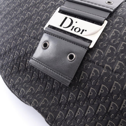 Dior Shoulder Bag Street Chic Trotter Black Canvas Leather Oneshoulder — view 7