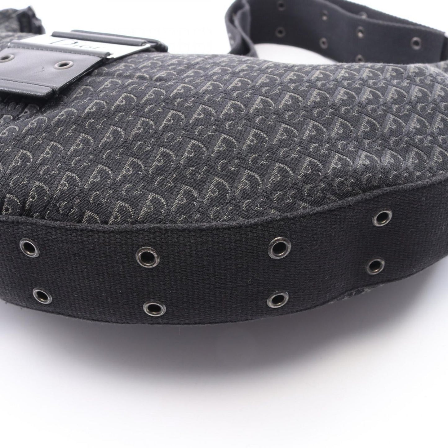 Dior Shoulder Bag Street Chic Trotter Black Canvas Leather Oneshoulder — view 5