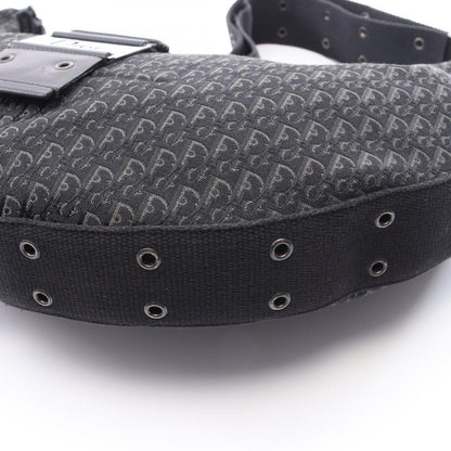 Dior Shoulder Bag Street Chic Trotter Black Canvas Leather Oneshoulder — view 5