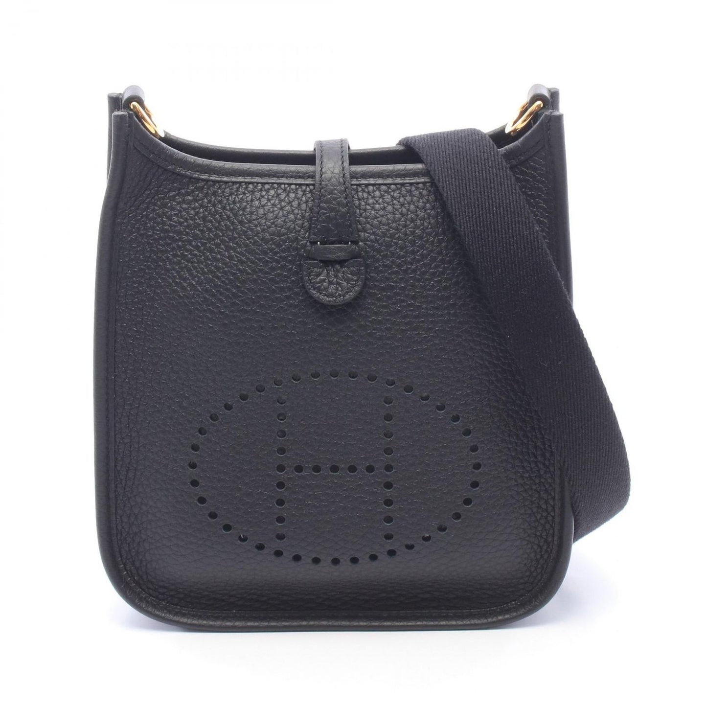 Hermes Shoulder Bag Evelyne TPM Black Leather Amazon