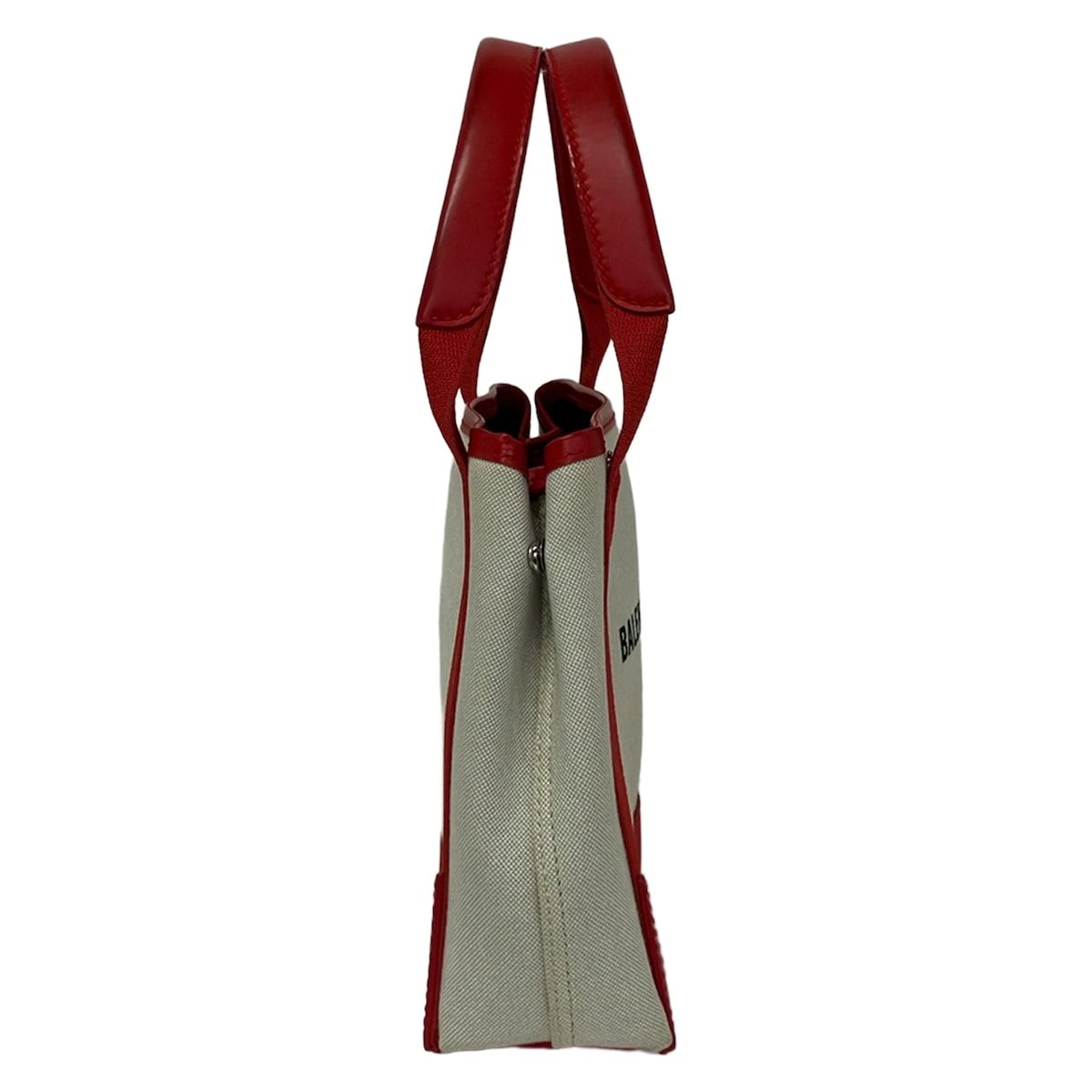 Balenciaga Tote Bag Navy Cabas XS Red Ivory Leather — view 2