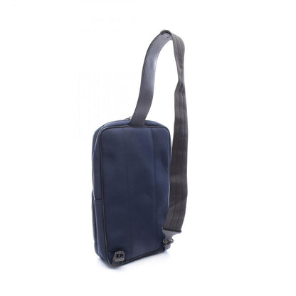 Bottega Veneta Waist Bag Intrecciato Navy Black Nylon Leather — view 2