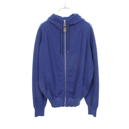 Louis Vuitton Hoodie Knit Blue Cashmere Zip