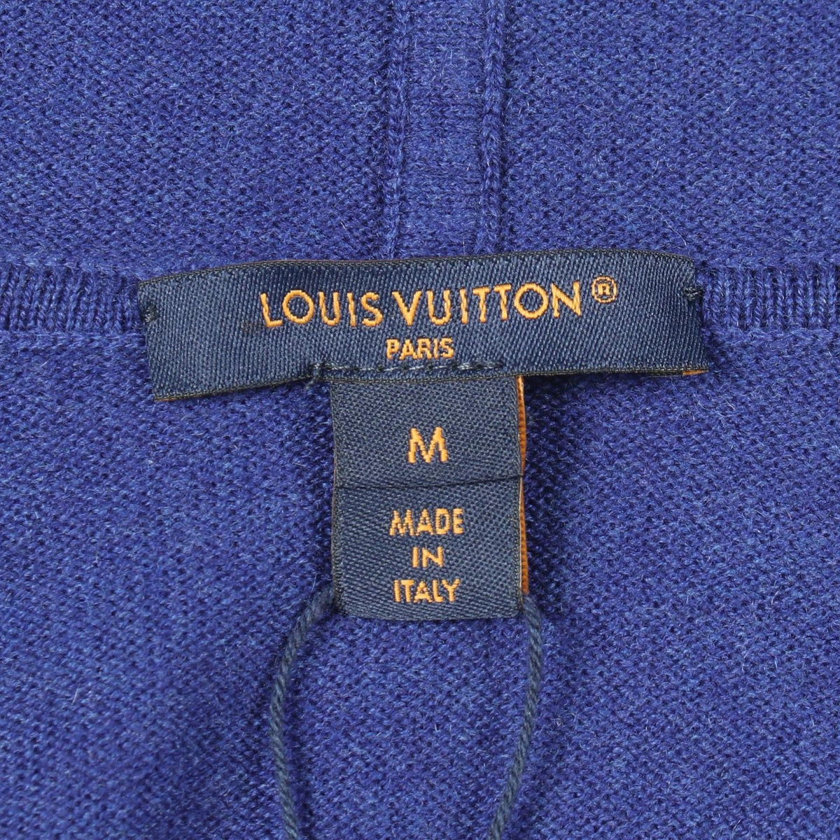 Louis Vuitton Hoodie Knit Blue Cashmere Zip — view 3