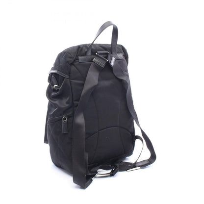 Prada Backpack Robot Motif Black Silver Ivory Nylon Leather — view 2