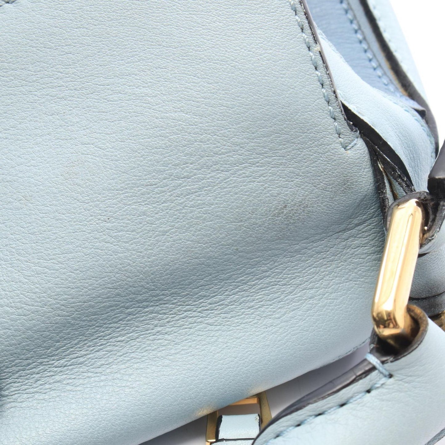 Loewe Handbag Puzzle Bag 2-Way Light Blue Leather — view 8