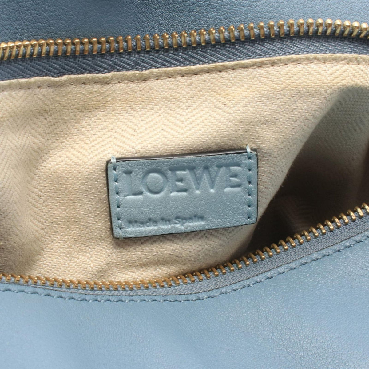 Loewe Handbag Puzzle Bag 2-Way Light Blue Leather — view 4