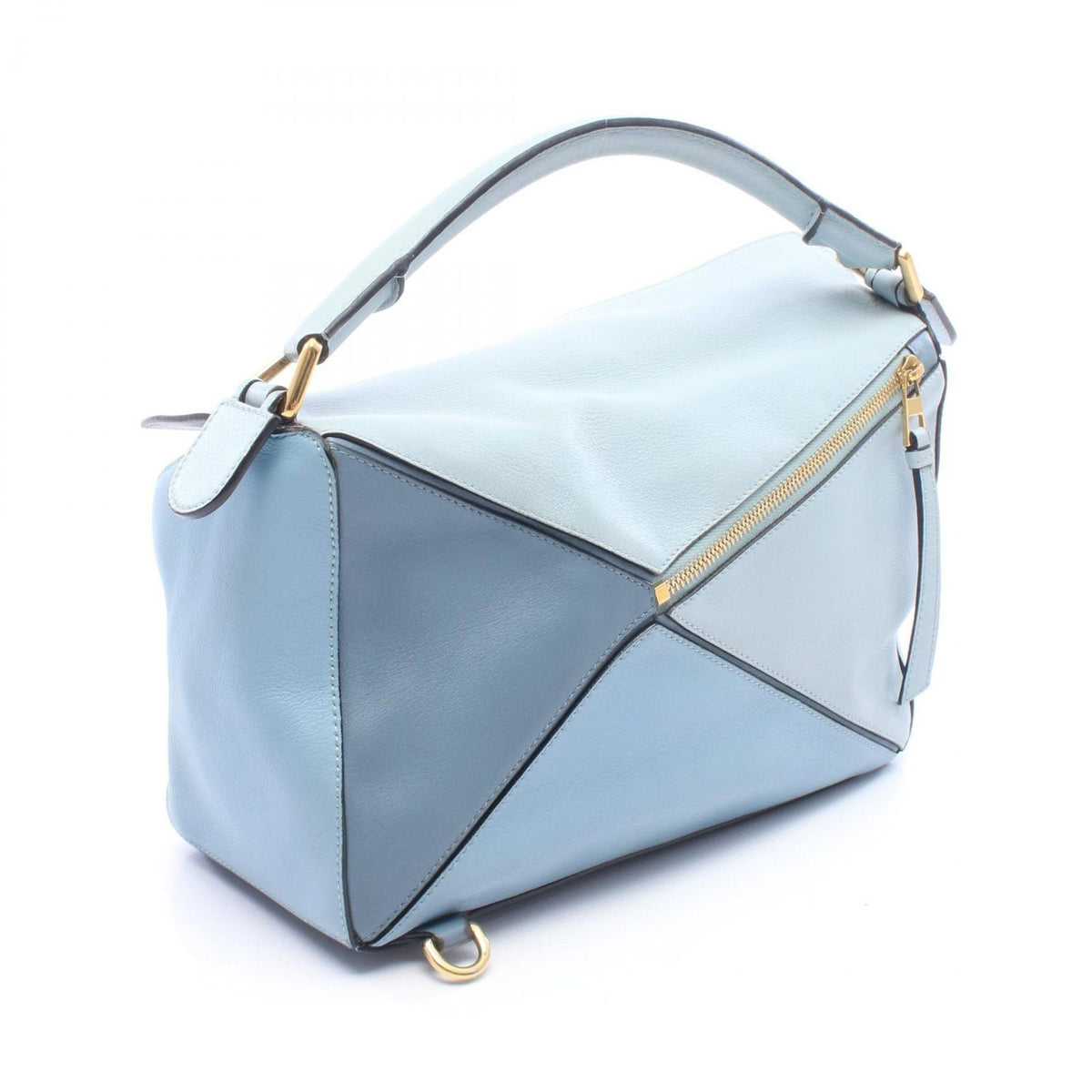 Loewe Handbag Puzzle Bag 2-Way Light Blue Leather — view 2