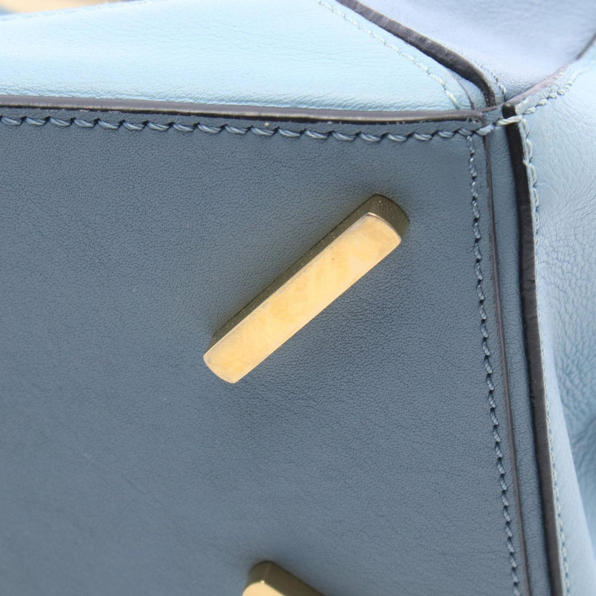 Loewe Handbag Puzzle Bag 2-Way Light Blue Leather — view 6