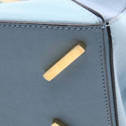 Loewe Handbag Puzzle Bag 2-Way Light Blue Leather — view 6