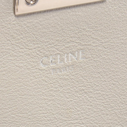 Celine Shoulder Bag C Light Gray Leather C Chain — view 4
