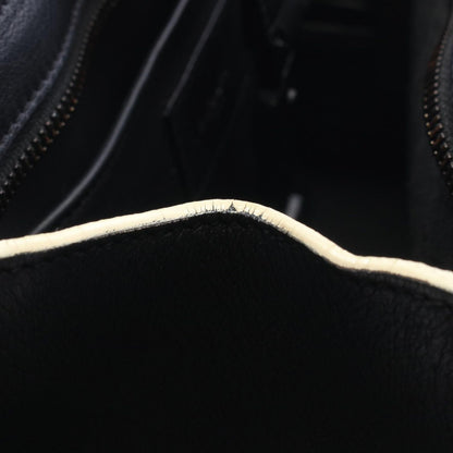 Saint Laurent Paris Handbag Baby Cabas YSL Line 2-Way Black Ivory Leather — view 6