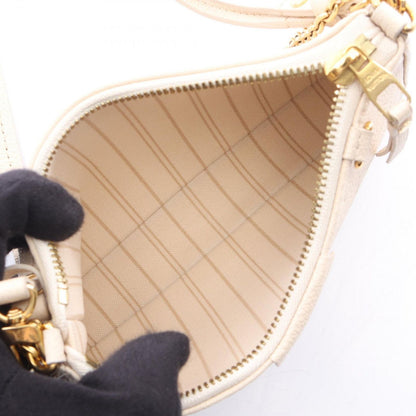 Louis Vuitton Shoulder Bag Easy Pouch Monogram Empreinte Cream Leather Chain — view 3