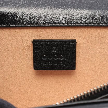 Gucci Shoulder Bag Dionysus Black Plaid Fabric Leather Small — view 4