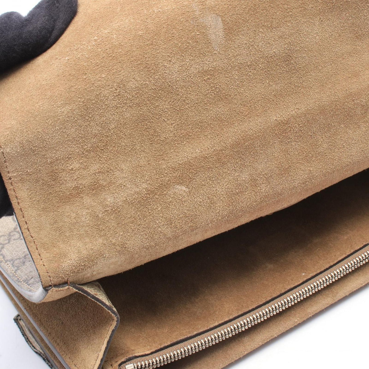 Gucci Shoulder Bag Dionysus Re Edition GG Supreme Beige Brown Multi Canvas Suede — view 5