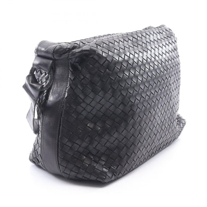 Bottega Veneta Shoulder Bag Intrecciato Black Leather — view 2