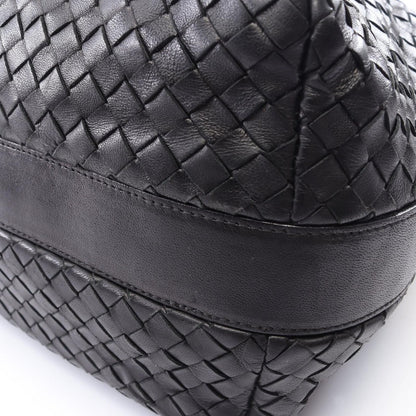 Bottega Veneta Shoulder Bag Intrecciato Black Leather — view 5