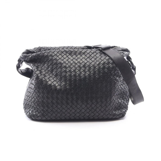 Bottega Veneta Shoulder Bag Intrecciato Black Leather