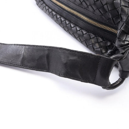 Bottega Veneta Shoulder Bag Intrecciato Black Leather — view 6