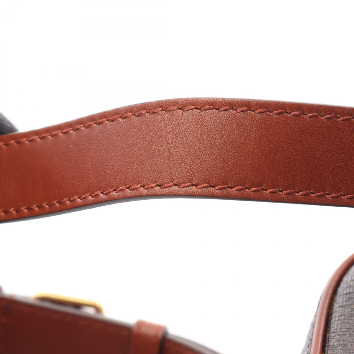 Saint Laurent Paris Shoulder Bag Monogram Dark Brown Canvas Leather — view 8
