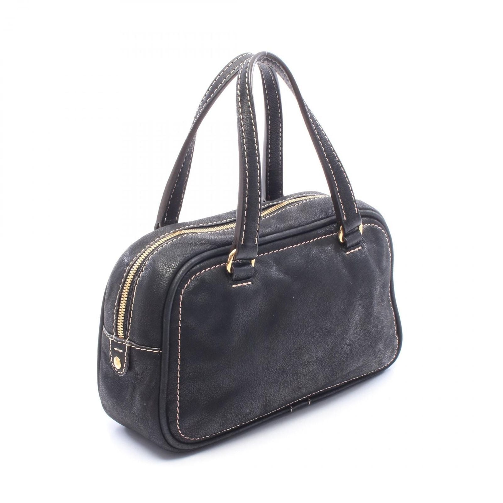 Loewe Handbag Mad Tall Anagram Tassel Black Leather — view 2