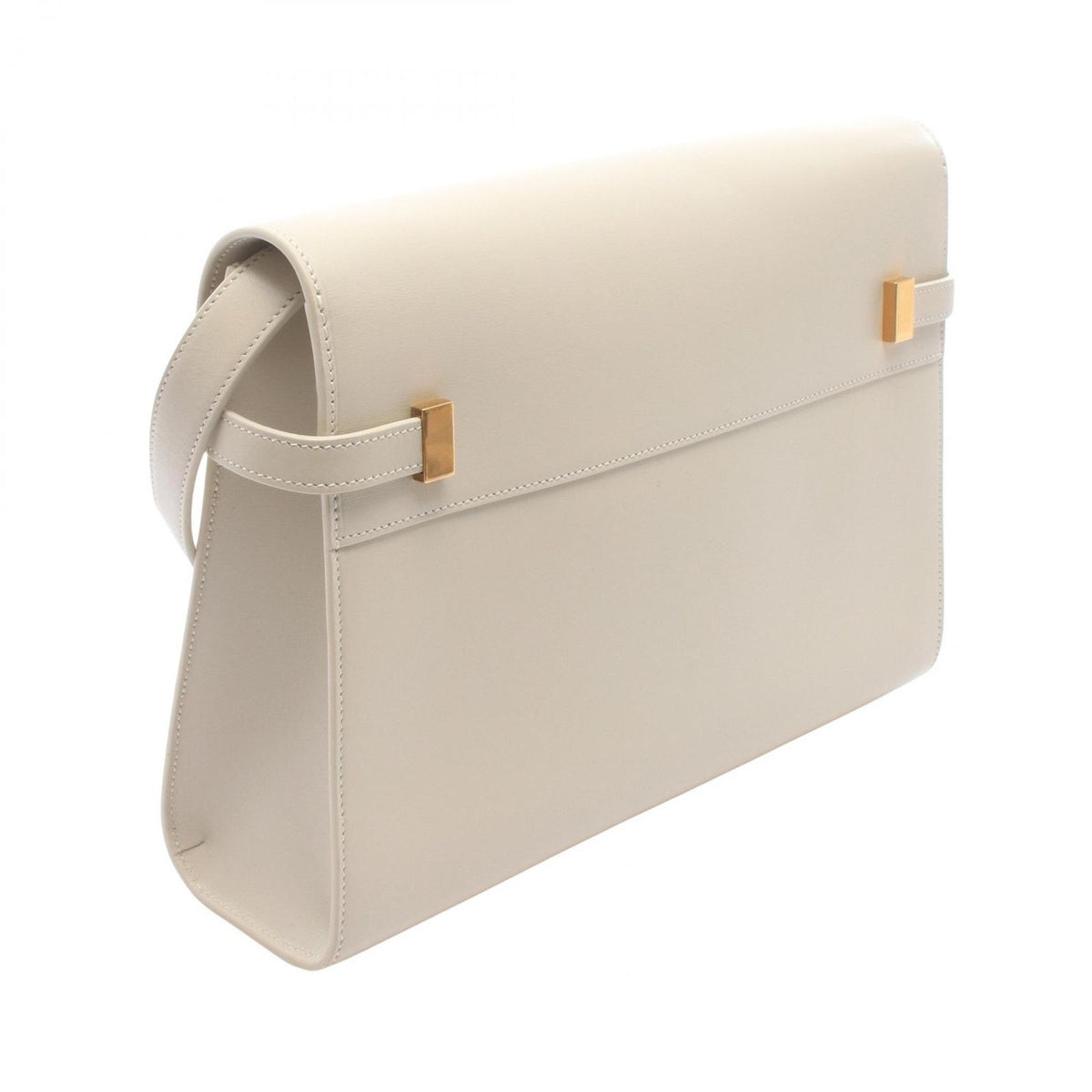 Saint Laurent Paris Shoulder Bag Manhattan Ivory Leather Regular — view 2