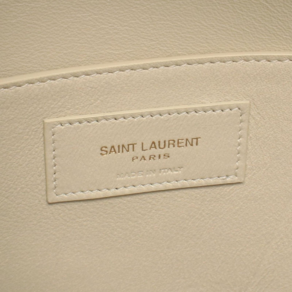 Saint Laurent Paris Shoulder Bag Manhattan Ivory Leather Regular — view 4