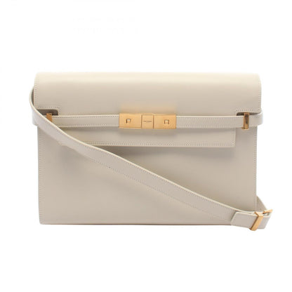 Saint Laurent Paris Shoulder Bag Manhattan Ivory Leather Regular