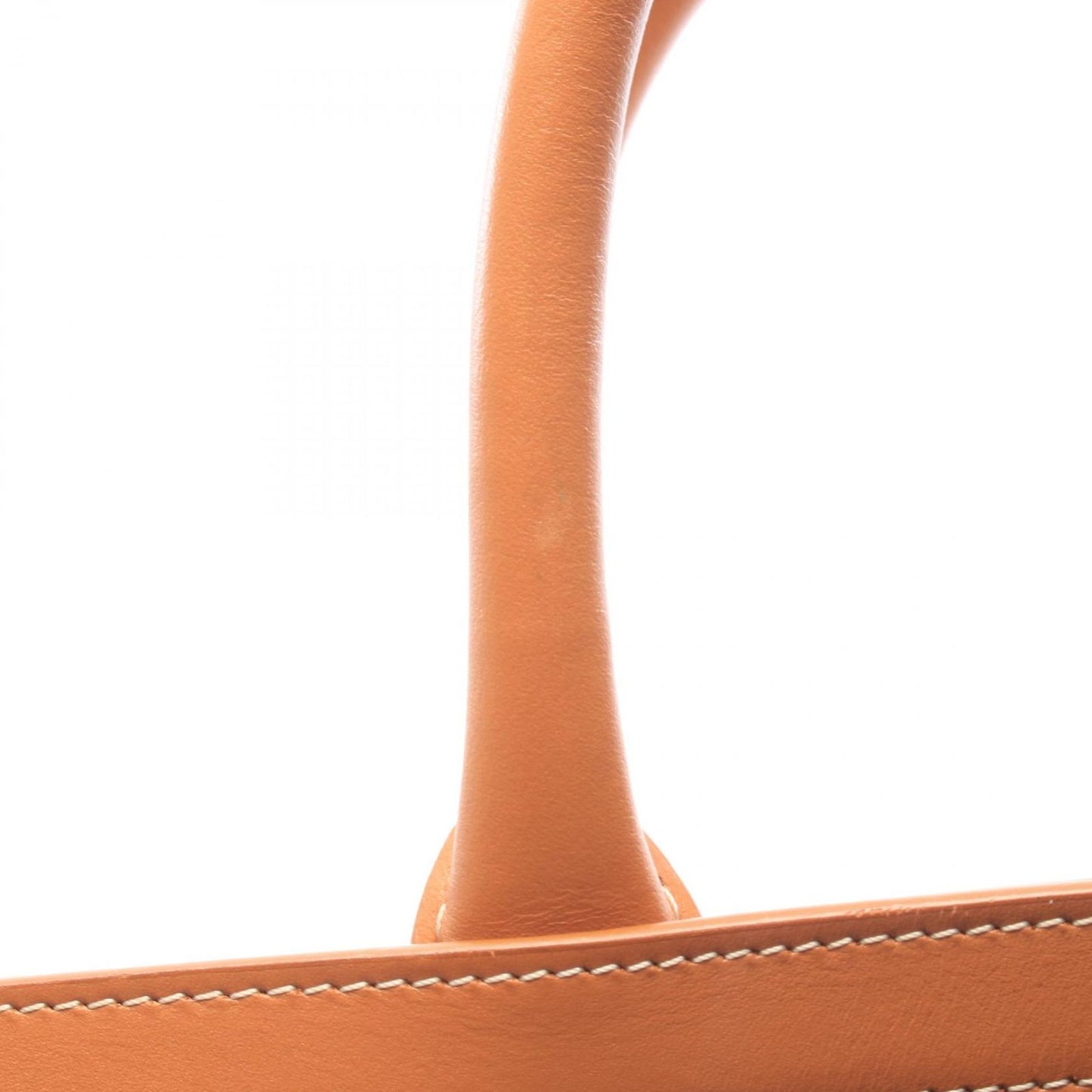 Celine Tote Bag Small Vertical Cabas Ivory Brown Black Canvas Leather — view 7