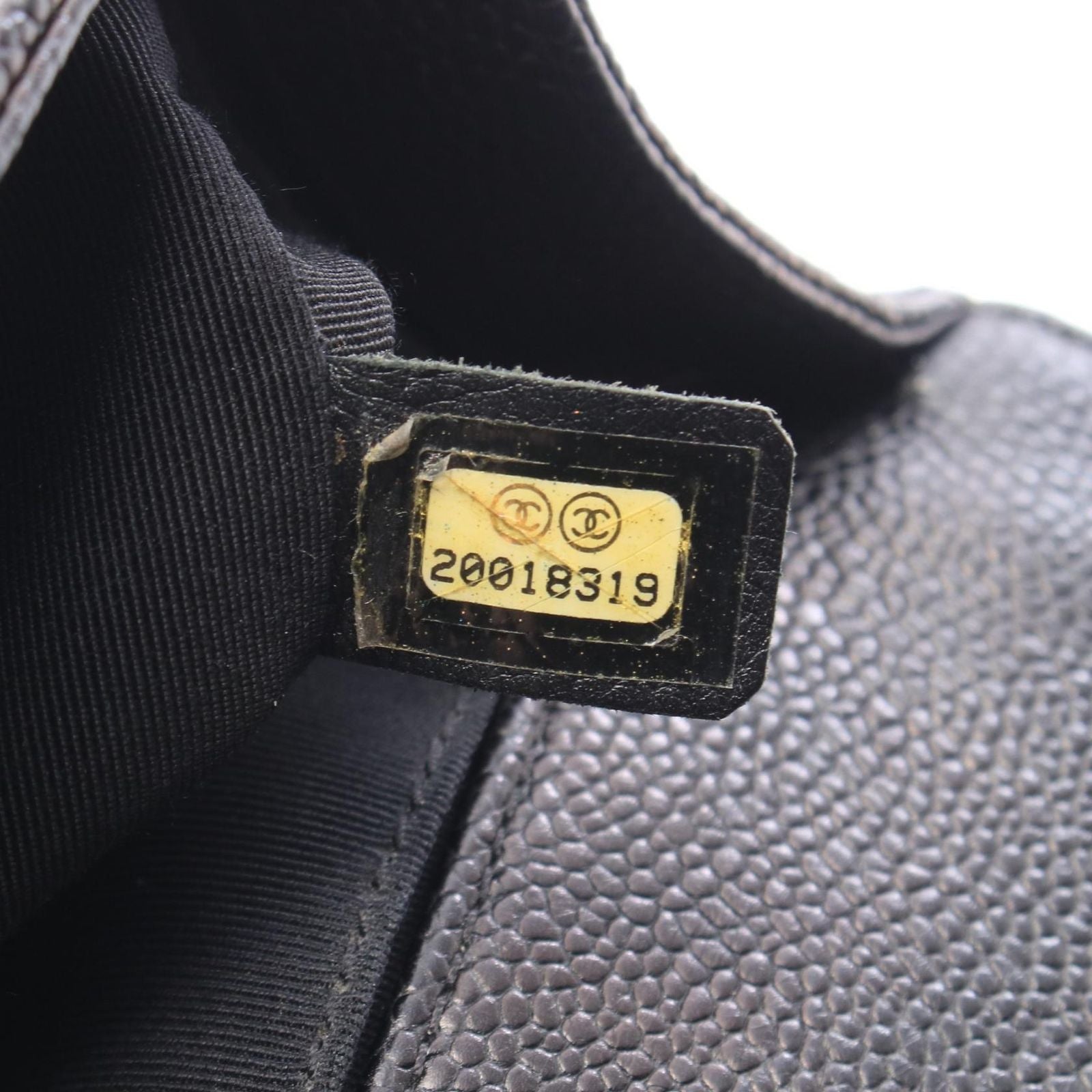 Chanel Shoulder Bag Boy Black Caviar Leather Boy Chain — view 5
