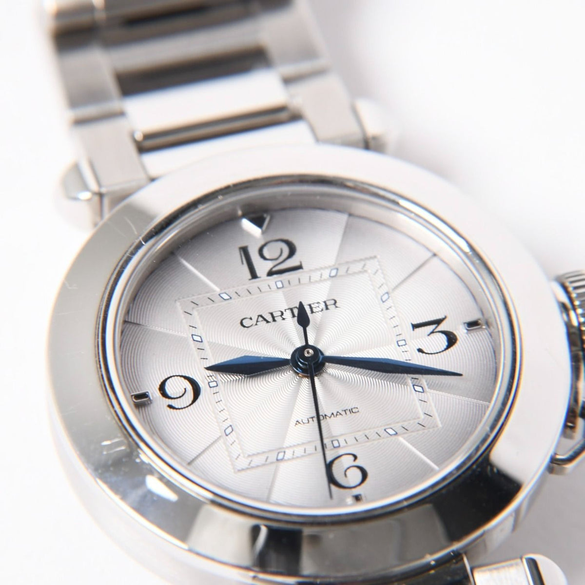 Cartier Pasha de Cartier Watch Silver Automatic Dial — view 8