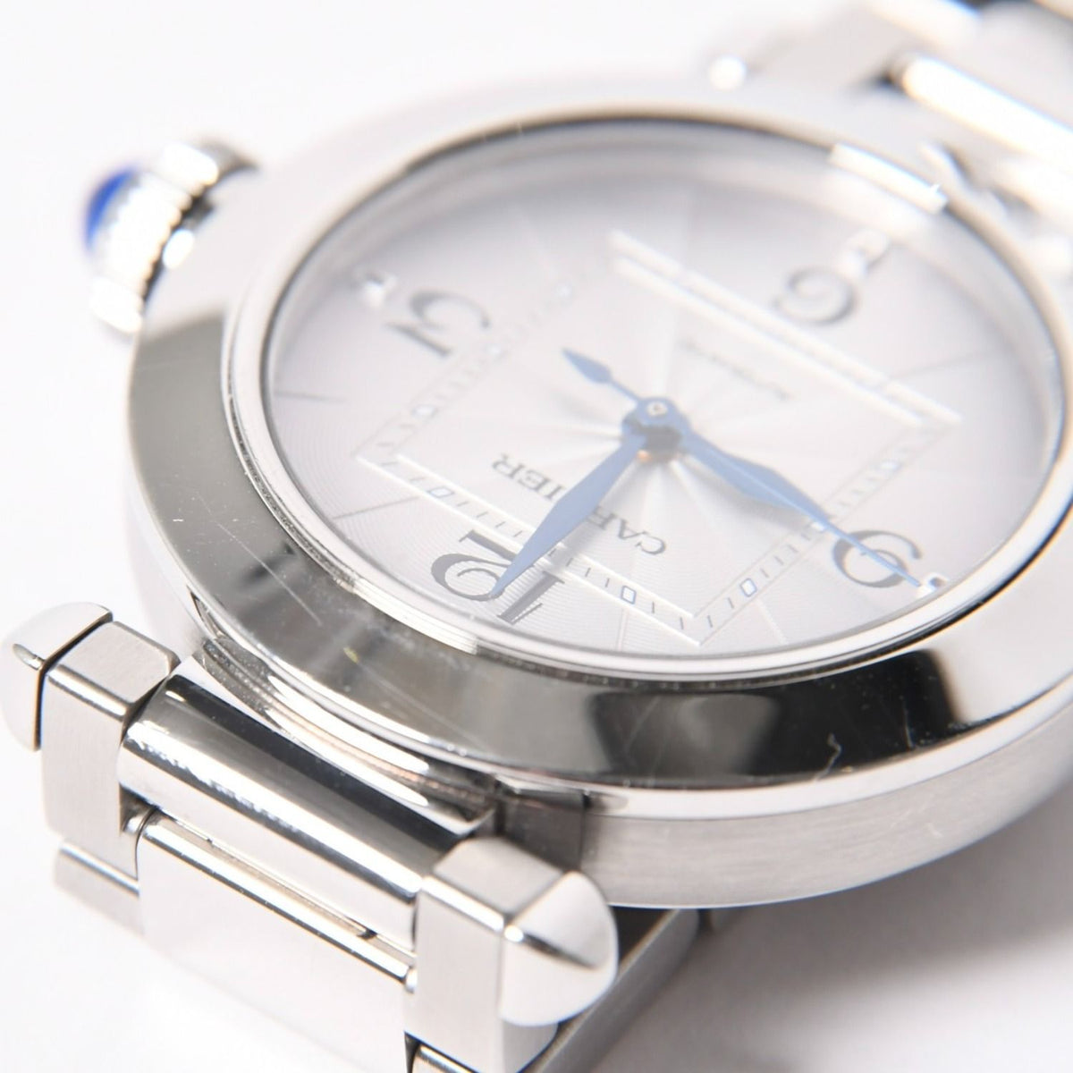 Cartier Pasha de Cartier Watch Silver Automatic Dial — view 7