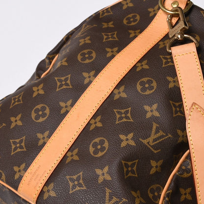 Louis Vuitton Monogram Keepall Bandouliere 55 2-Way Boston Bag Brown Canvas — view 7