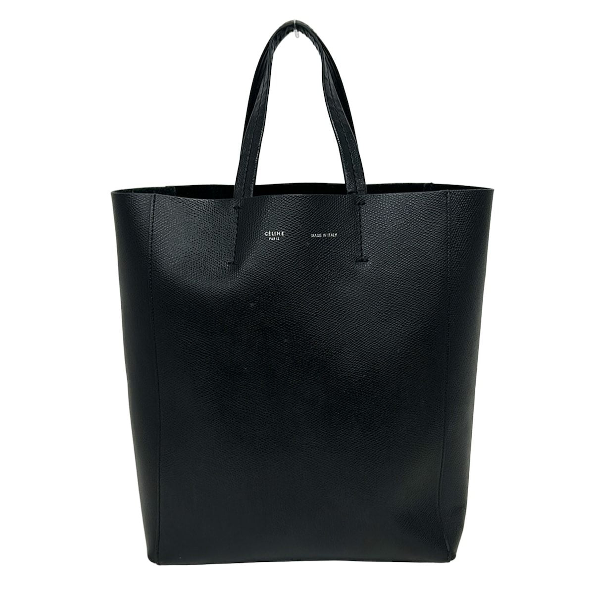 Celine Tote Bag Vertical Cabas Mall Black Leather