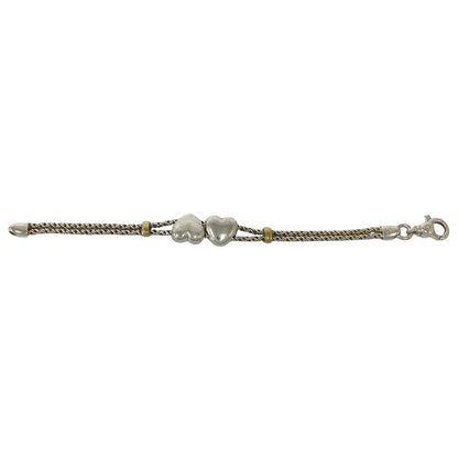 Tiffany & Co Box Double Rope Heart Bracelet Silver Gold — view 6
