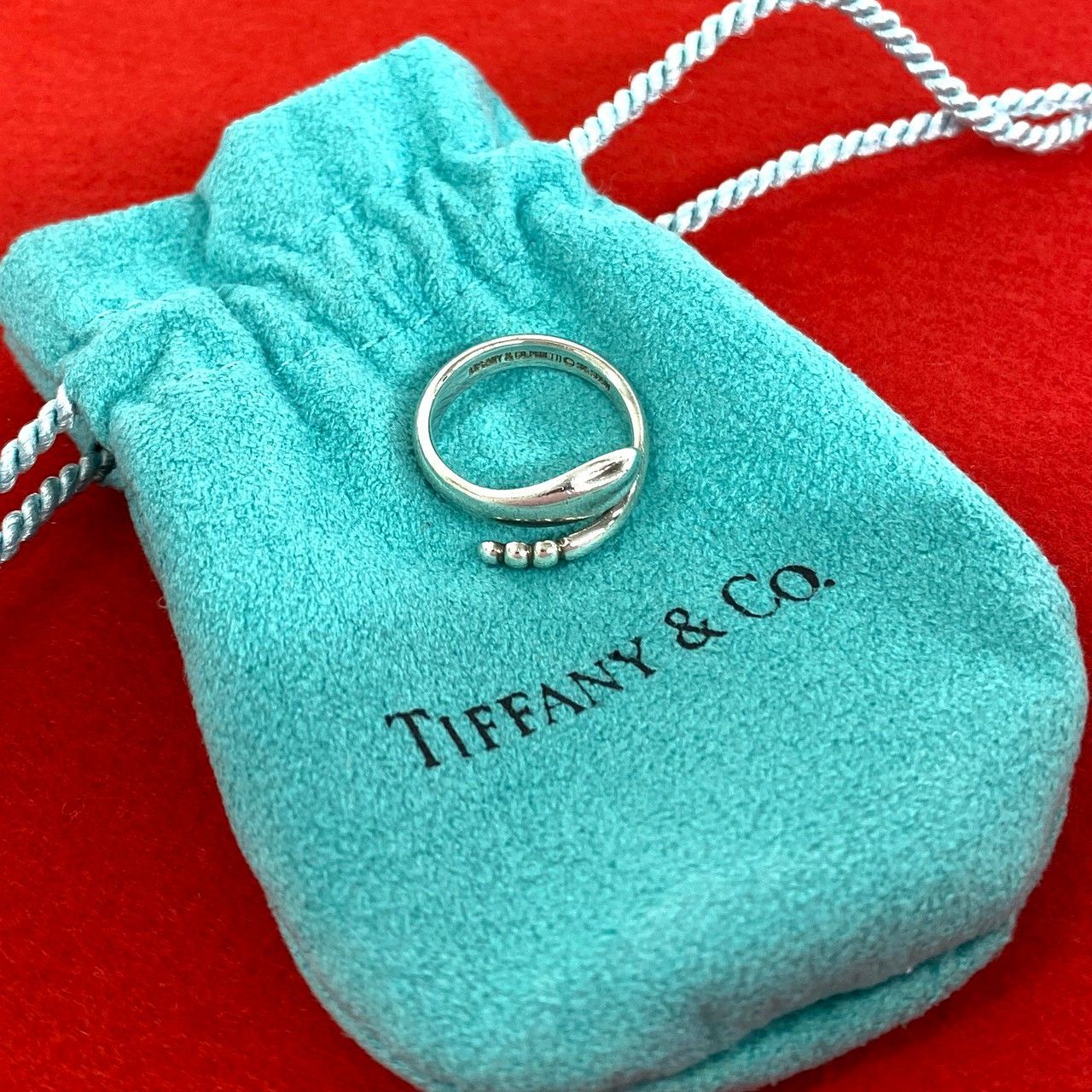 Tiffany & Co Vintage Snake Ring 925 Sterling Silver