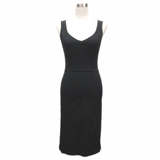 Prada Dress Sleeveless Mimore Long Black 40